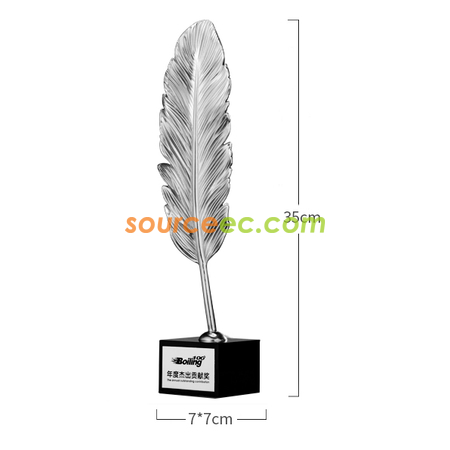 Customization Pure Copper A Unique Metal Crystal Trophy Corporate Gifts