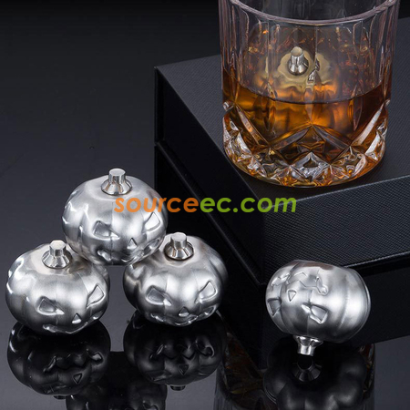 Customization Pumpkin-shaped Stainless Ice Cube Corporate Gifts