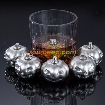 Customization Pumpkin-shaped Stainless Ice Cube Corporate Gifts