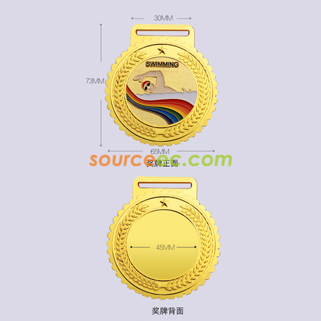 Customization Swimming medals Corporate Gifts