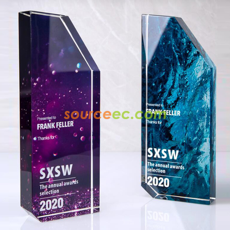 Customization 立方幻彩水晶獎座 Corporate Gifts