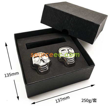 Customization Stainless Steel Skeleton Metal Ice Cubes Corporate Gifts
