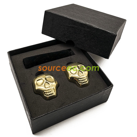 Customization Stainless Steel Skeleton Metal Ice Cubes Corporate Gifts