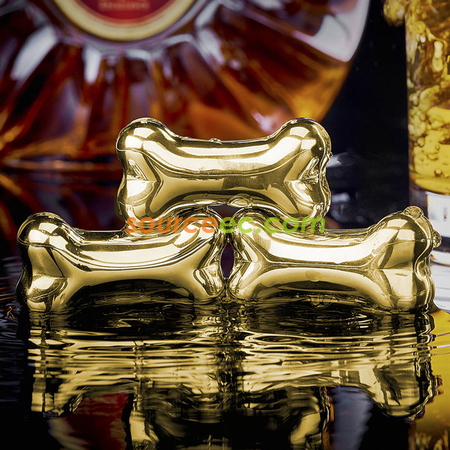 Customization Stainless Steel Bone Metal Ice Cubes Corporate Gifts
