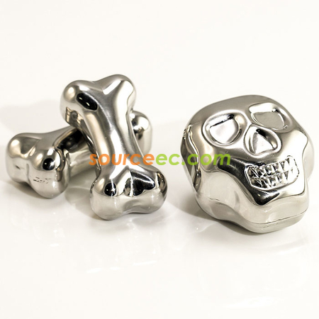 Customization Stainless Steel Bone Metal Ice Cubes Corporate Gifts