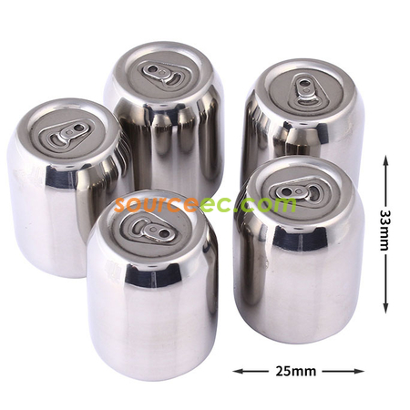 Customization Coke Cans Shape Stainless Steel Ice Cubes Corporate Gifts