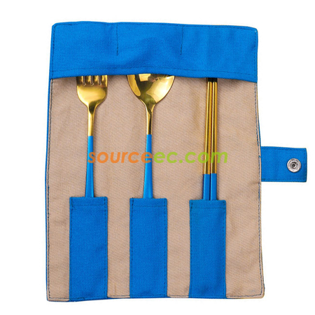 Customization Stainless Steel Tableware with Bag Corporate Gifts