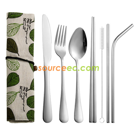 Customization Stainless Steel Tableware with Bag Corporate Gifts