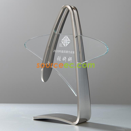 Customization Creative Gold/Silver/Bronze And Crystal Metal Trophy Corporate Gifts