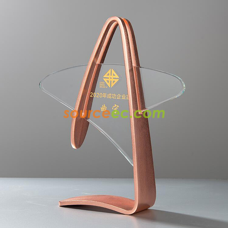 Customization Creative Gold/Silver/Bronze And Crystal Metal Trophy Corporate Gifts
