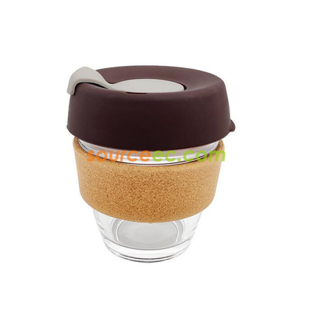Cork Silicone Glass Coffee Cup