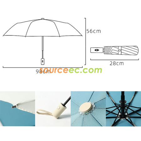 Customization Three-folding Auto Umbrella Corporate Gifts