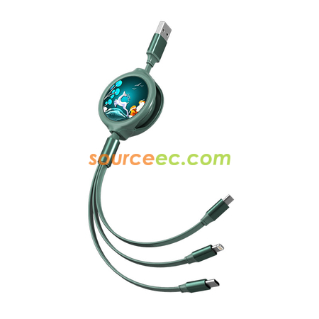 Customization Makaron Three In One Telescopic Data Line Corporate Gifts