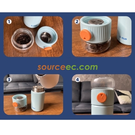 Customization Portable Thermal Mug with Infuser Corporate Gifts