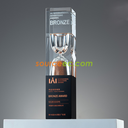 Customization Creative Hourglass Crystal Trophy Corporate Gifts