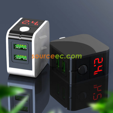 Customization Dual-USB Travel Adapter Corporate Gifts