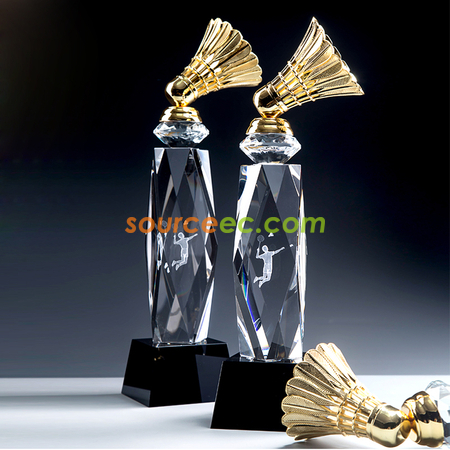 Customization Badminton Crystal Seat Corporate Gifts