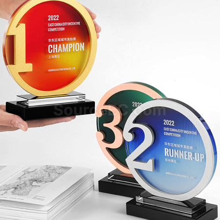 Customization Metal Crystal Trophy Corporate Gifts