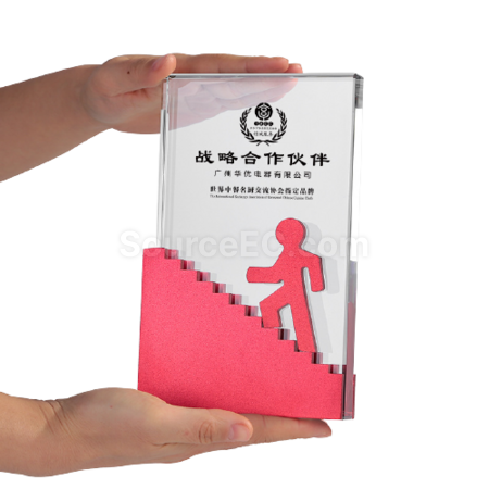Customization Step By Step High Metal Crystal Seat Corporate Gifts