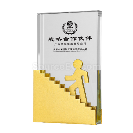 Customization Step By Step High Metal Crystal Seat Corporate Gifts