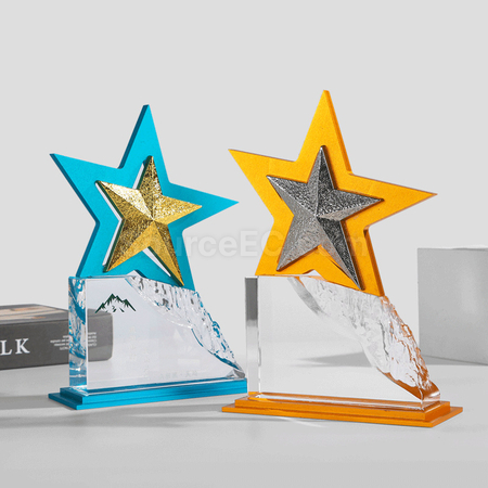 Customization Pentagram Metal Crystal Seat Corporate Gifts
