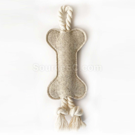 Customization Felt Bone Shape Dog Toy Corporate Gifts