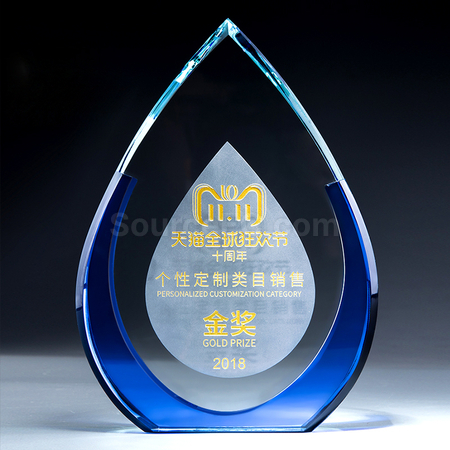 Customization Water Drop Award Corporate Gifts