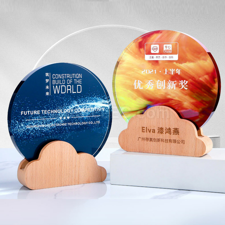 Customization Colorful Crystal Trophy Corporate Gifts