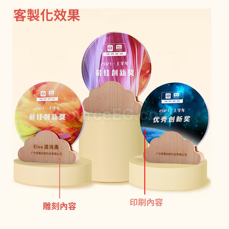 Customization Colorful Crystal Trophy Corporate Gifts