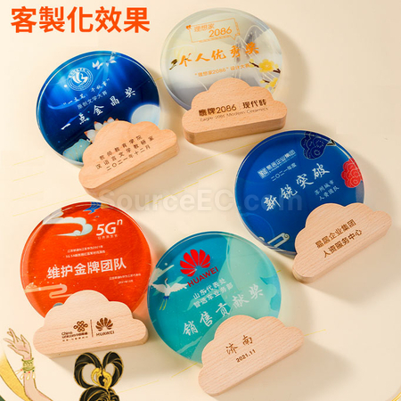 Customization Colorful Crystal Trophy Corporate Gifts