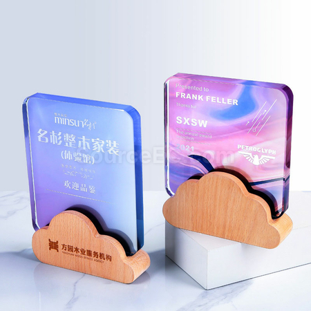 Customization Colorful Crystal Trophy Corporate Gifts