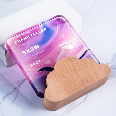 Customization Colorful Crystal Trophy Corporate Gifts