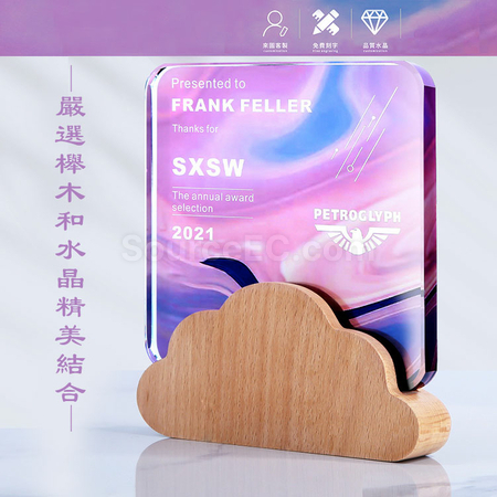 Customization Colorful Crystal Trophy Corporate Gifts