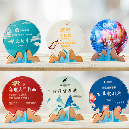 Customization Colorful Crystal Trophy Corporate Gifts