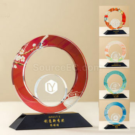 Customization Colorful Crystal Trophy Corporate Gifts