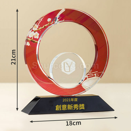 Customization Colorful Crystal Trophy Corporate Gifts