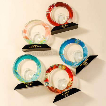 Customization Colorful Crystal Trophy Corporate Gifts
