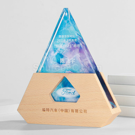Customization Colorful Crystal Trophy Corporate Gifts