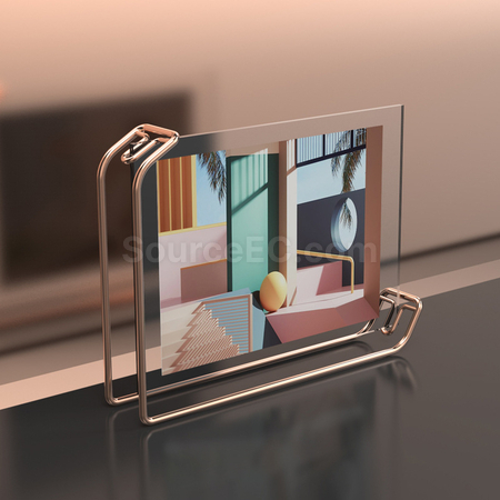 Customization Geometric Metal Photo Frame Corporate Gifts