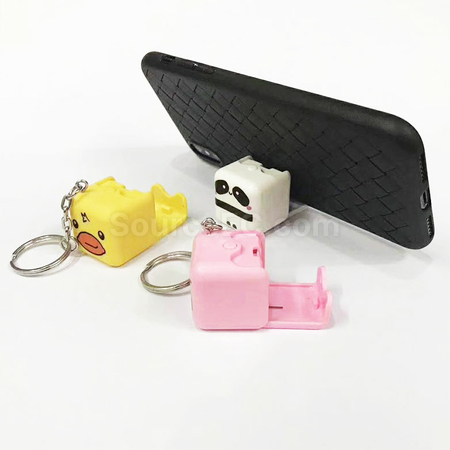 Customization Cube Phone Holder with Key Ring Corporate Gifts
