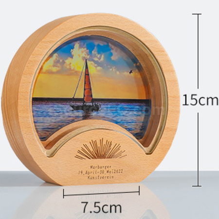 Customization Solid Wood Round Award Corporate Gifts