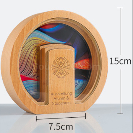 Customization Solid Wood Round Award Corporate Gifts
