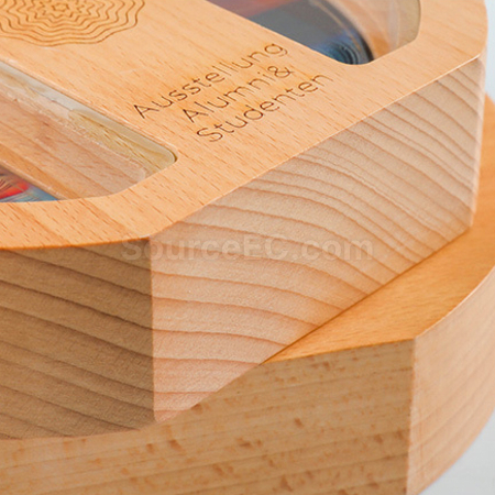 Customization Solid Wood Round Award Corporate Gifts