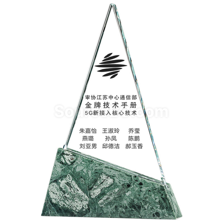 Customization Creative Triangle Marble Award Corporate Gifts
