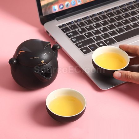 Customization Zhaocai Cat Tea Cup Corporate Gifts