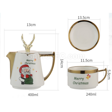 Customization Christmas Ceramic Cup Set Corporate Gifts