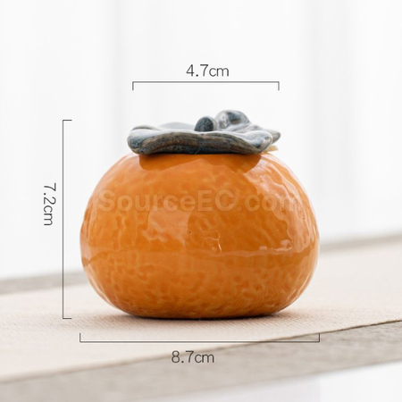 Customization Orange Ceramic Jar Corporate Gifts