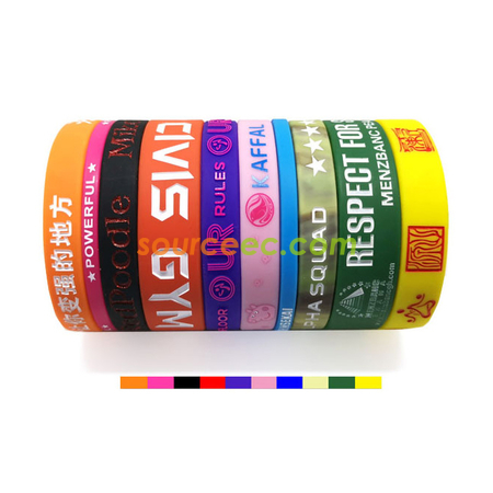 Customization Kagayama Silicone Wrist Band Thin Corporate Gifts