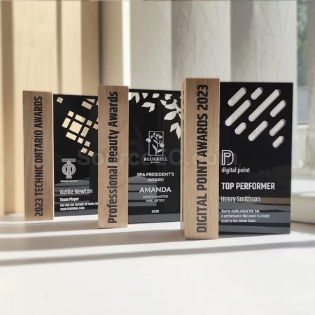 Customization Wooden Acrylic Trophy Corporate Gifts