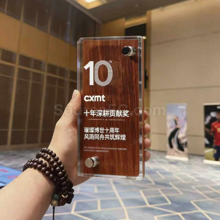 Customization Wood Crystal Trophy Corporate Gifts